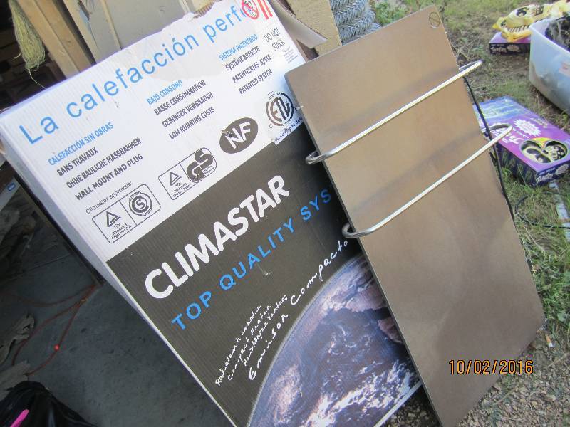 lot 5 image: Never installed Climastar wall heat...