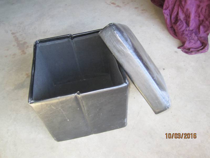 lot 92 image: Footstool storage ...