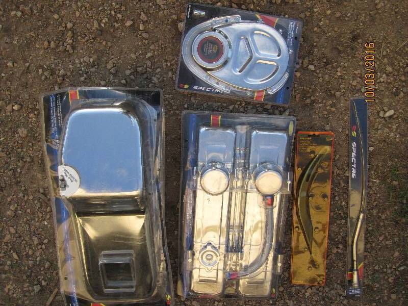 lot 126 image: All new chrome parts for Chevy smal...