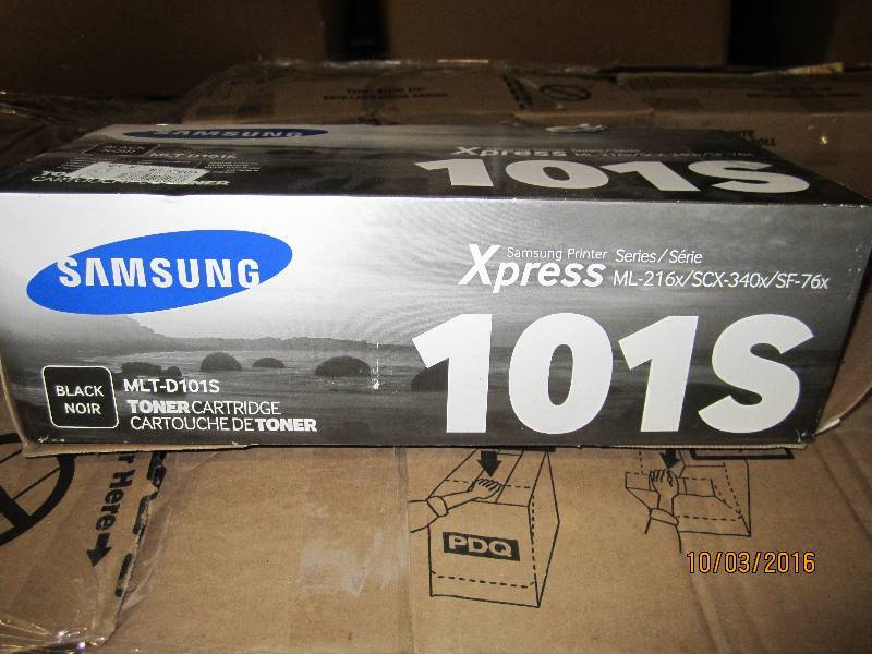 lot 155 image: Open box Samsung 101S toner...