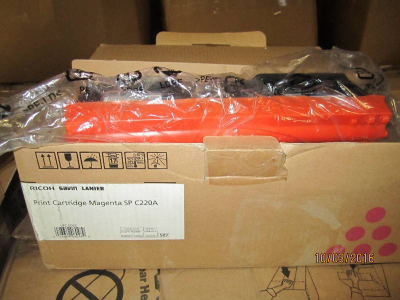 lot 161 image: Ricoh Magenta C220A toner...