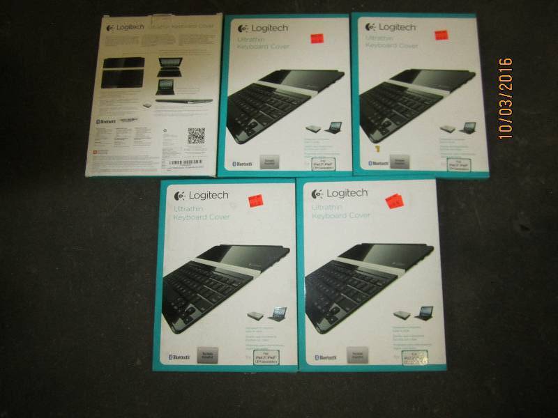 lot 169 image: Lot of 5 Logitech ultrathin keyboar...