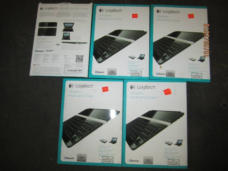 lot 170 image: Lot of 5 Logitech ultrathin keyboar...