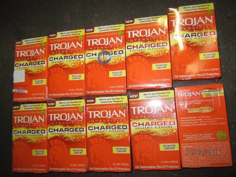 lot 212 image: 10 packs Trojan intensified charged...