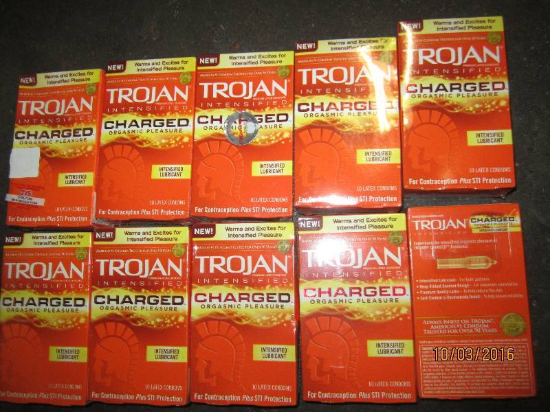 lot 214 image: 10 packs Trojan intensified charged...