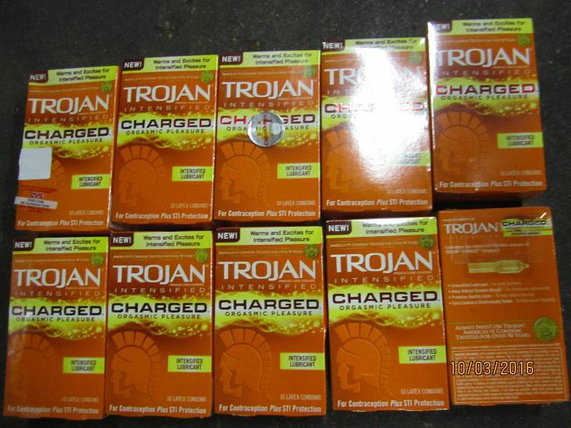 lot 215 image: 10 packs Trojan intensified charged...