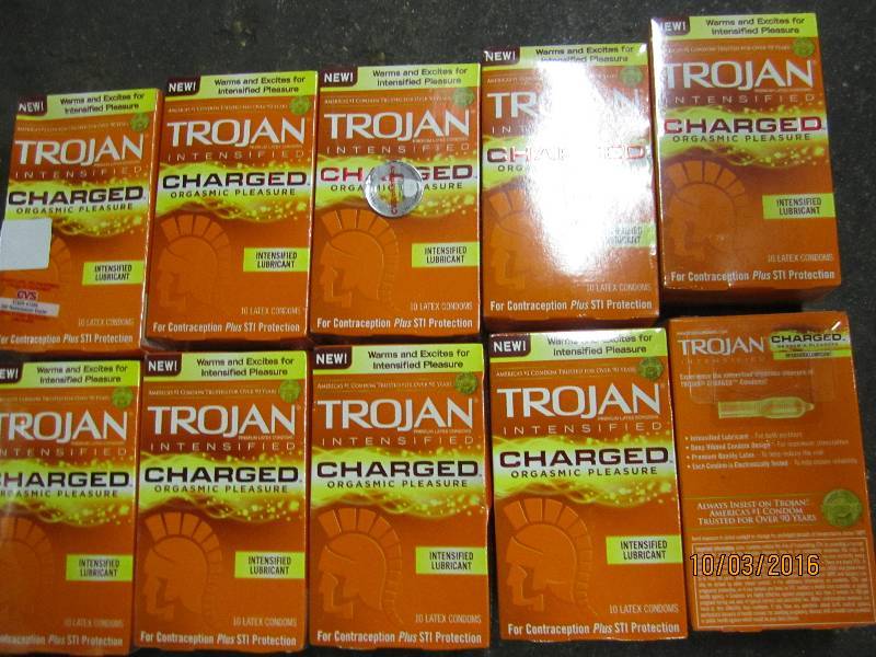 lot 216 image: 10 packs Trojan intensified charged...