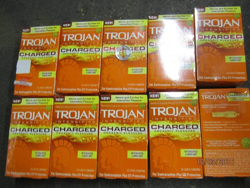lot 217 image: 10 packs Trojan intensified charged...