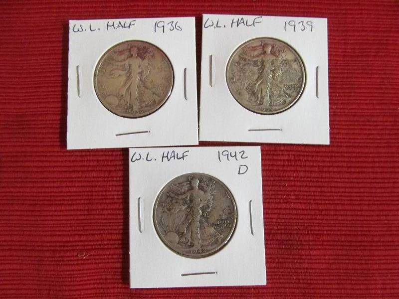 lot 154 image: Walking Liberty Half Dollar