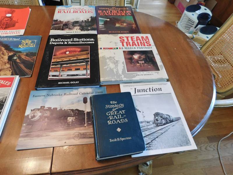 lot 14 image: Railroad themed books