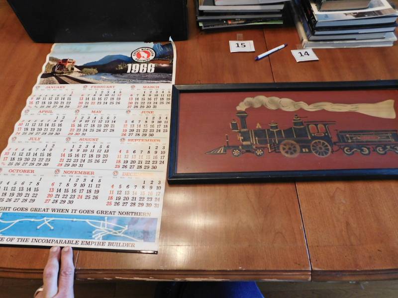 lot 26 image: train memoribilia