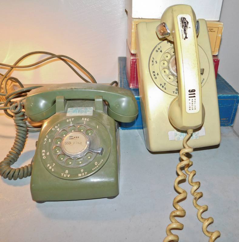 lot 62 image: 2 rotary phone