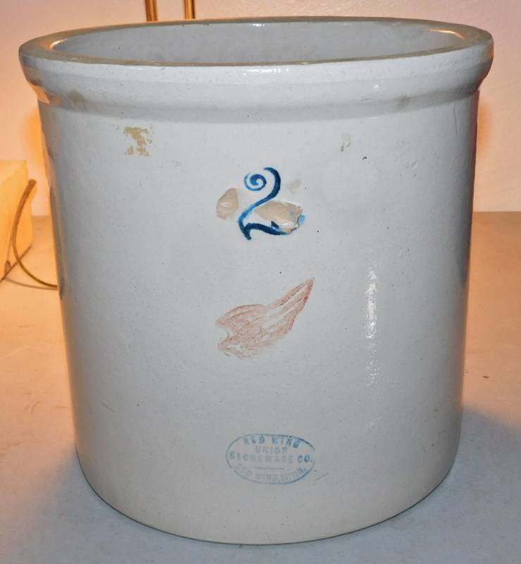 lot 63 image: 2 gallon Red Wing Crock