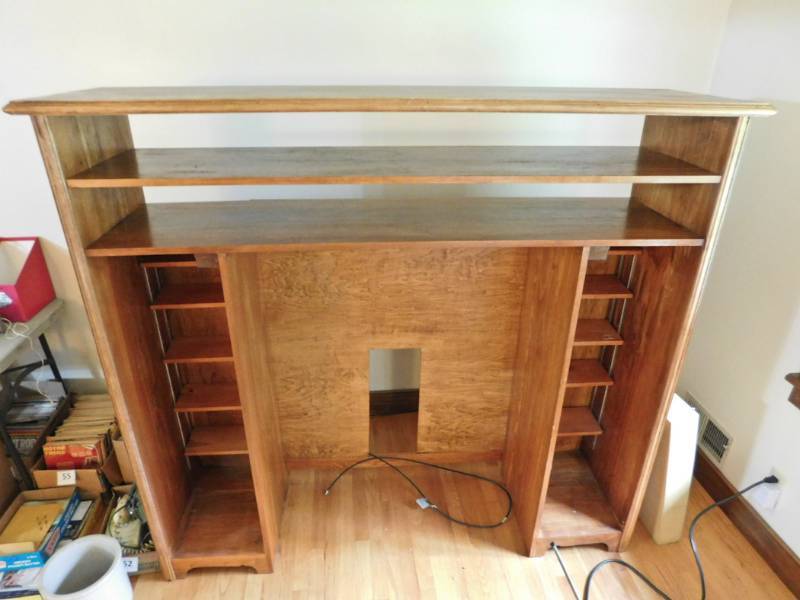 lot 66 image: solid wood handmade entertainment