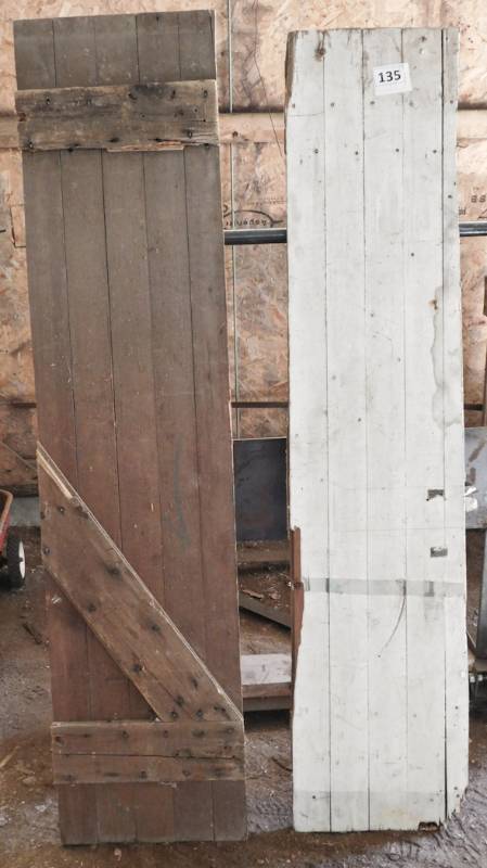 lot 135 image: 2 barndoor pieces