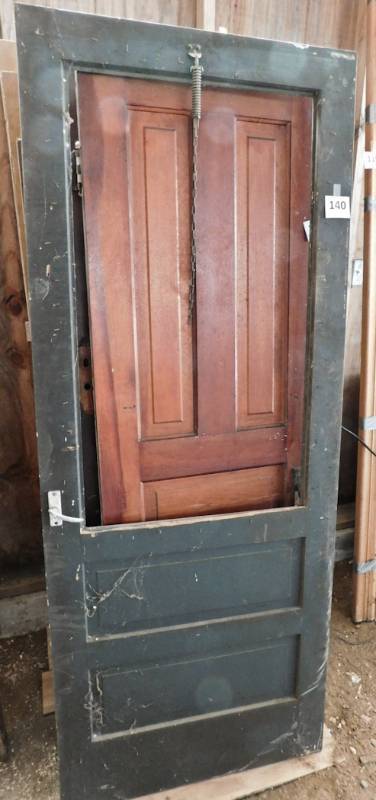 lot 140 image: wooden screen door