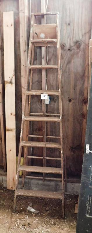 lot 145 image: wooden ladder 8