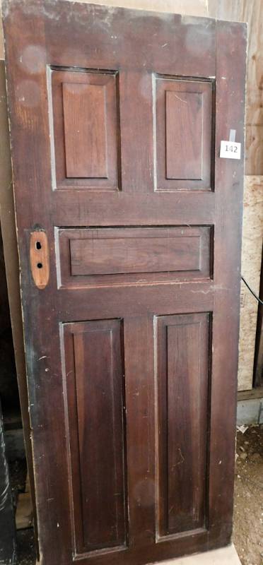 lot 142 image: vintage wooden door