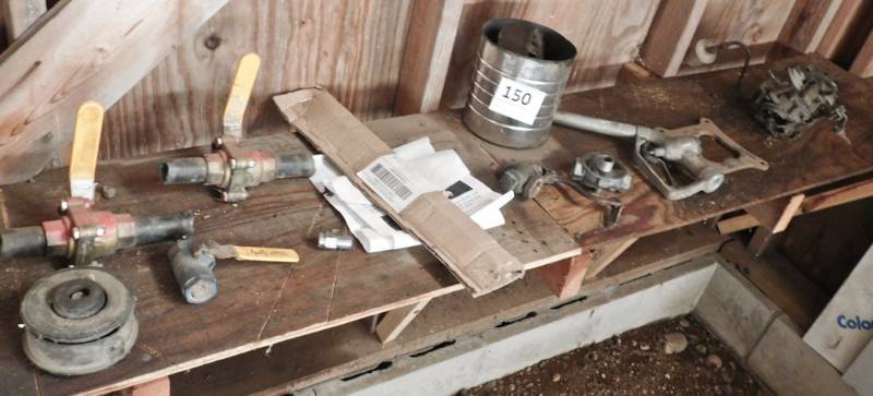 lot 150 image: three toolboxes and tool tray