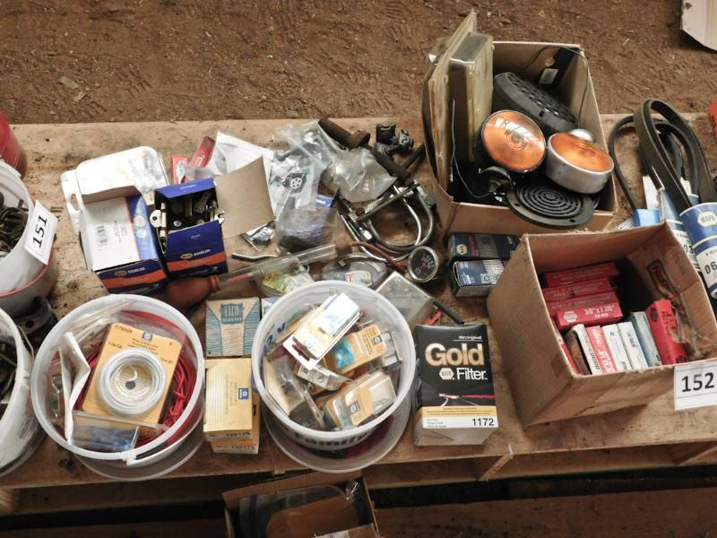 lot 152 image: large lot of NOS car parts see photos