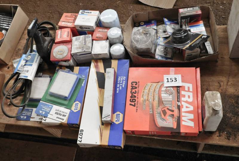 lot 153 image: large lot of NOS car parts see photos