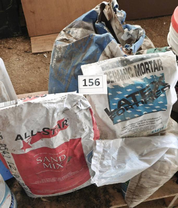 lot 156 image: few different type of mortar mixtures
