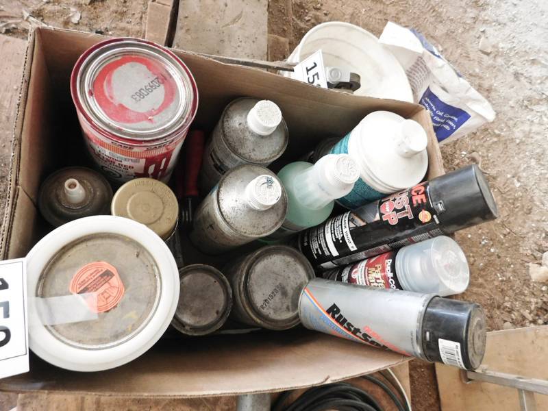 lot 159 image: various vehicle paints and products