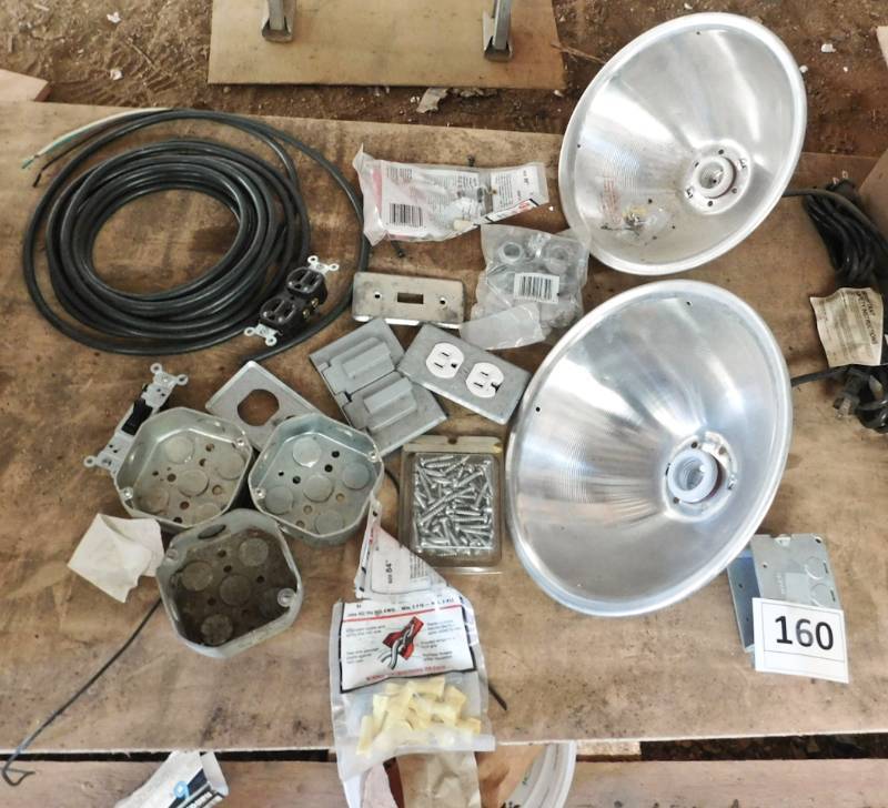 lot 160 image: electrical and lighting supplies