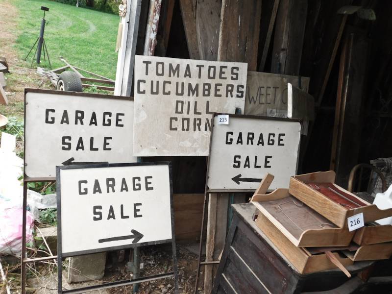 lot 215 image: nice homemade signs ready to use