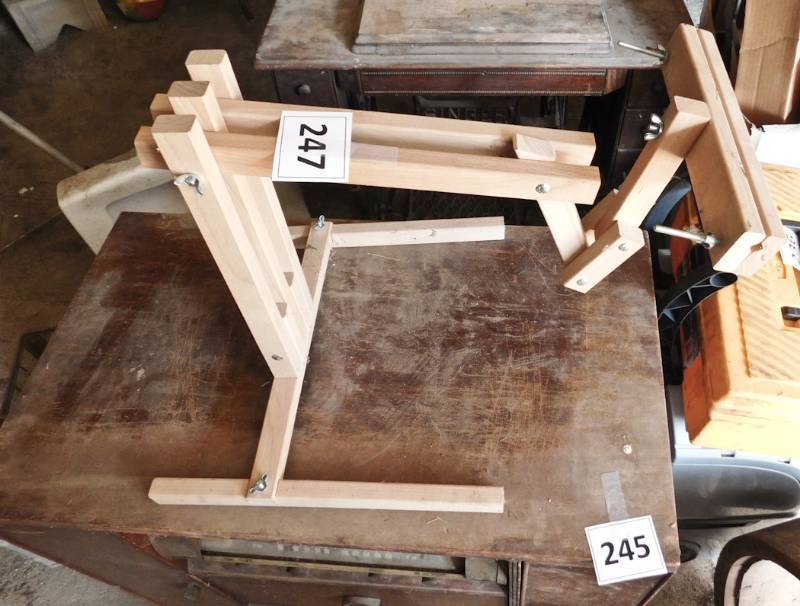 lot 247 image: wooden adjustable easel