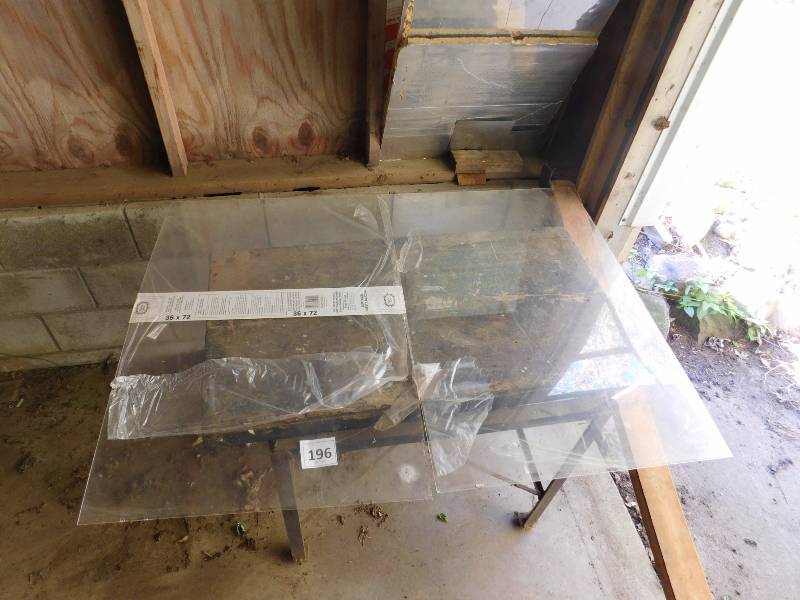 lot 265 image: several pieces of plexiglass