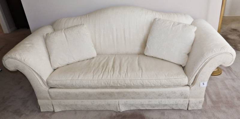lot 5 image: High End Baker down filled sofa
