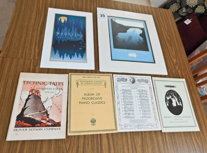 lot 35 image: Madeline Island music camp prints
