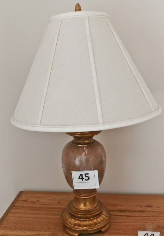 lot 45 image: very nice pair of lamps