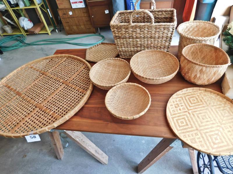 lot 58 image: large collection of very nice baskets