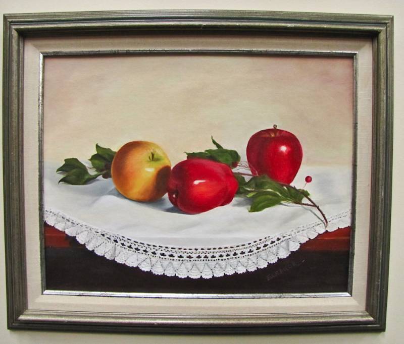 lot 96 image: Original Oil Painting Local Artist