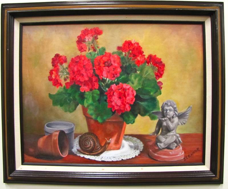 lot 100 image: Original Oil Painting Local Artist