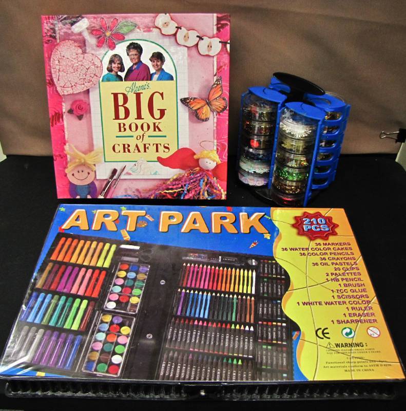 lot 113 image: craft book, art kit and more
