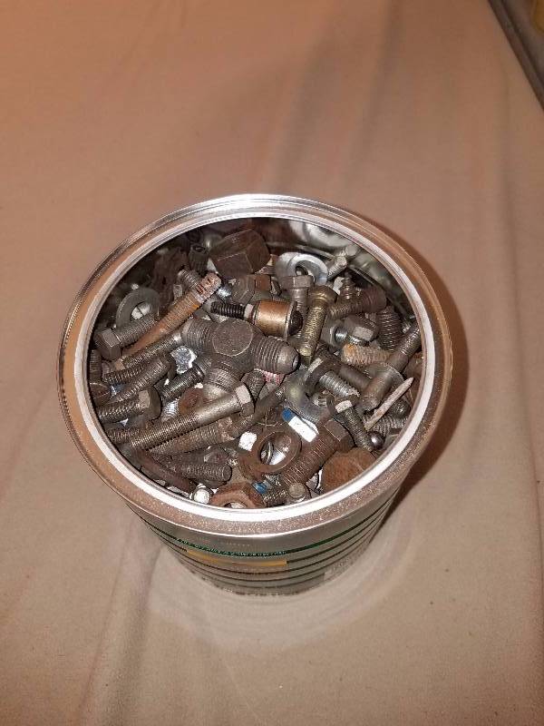 lot 96 image: Tin of Nuts and Bolts #1
