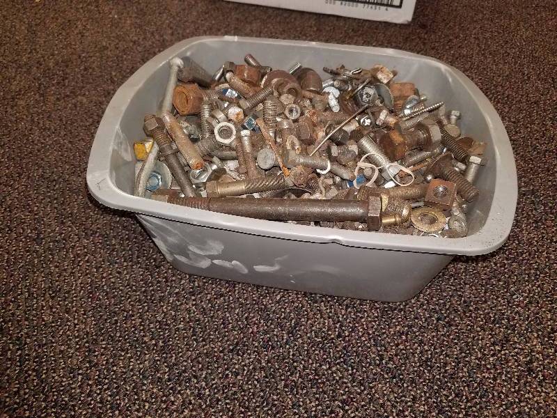 lot 99 image: Bin of Nuts and Bolts #4