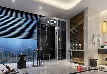 NEW STEAM SHOWER CORNER LEFT GT0532BL