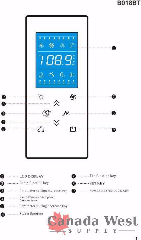 NEW SQUARE STEAM SHOWER GT0509