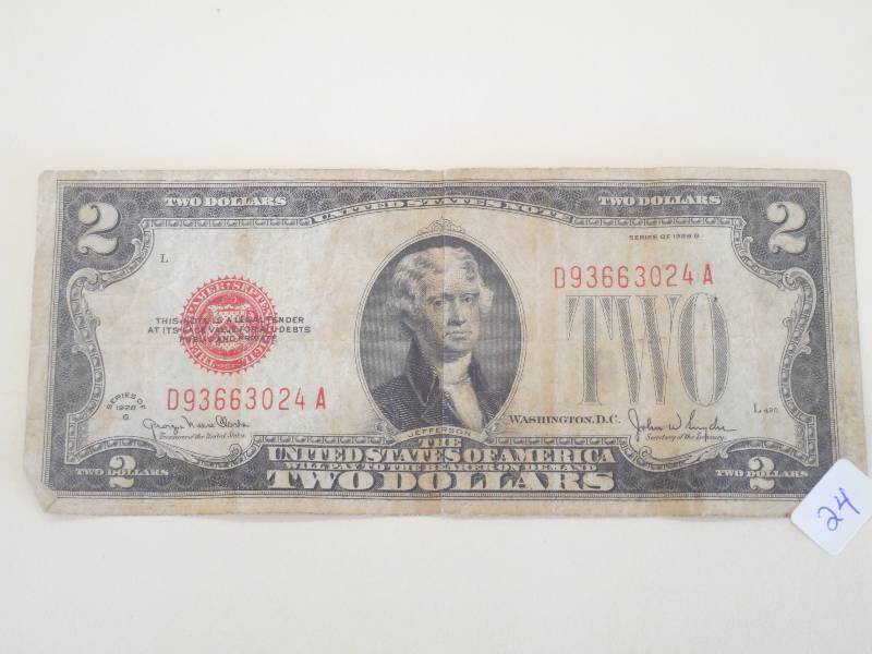 1928-G Red Seal $2 Note ...