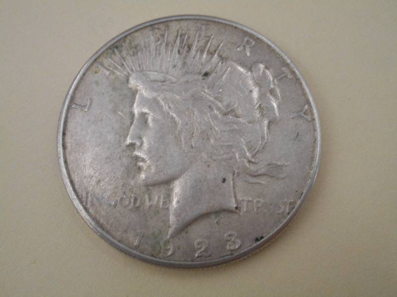 1923-S Peace Silver Dollar--90% Sil...