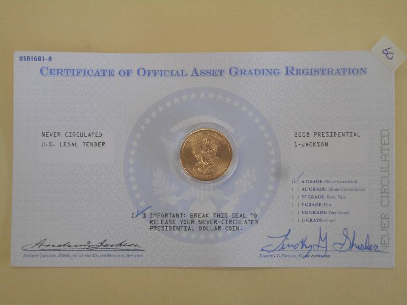 2008 Jackson Presidential Dollar Co...