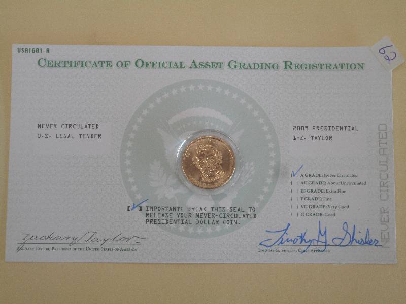 2009 Taylor Presidential Dollar Coi...