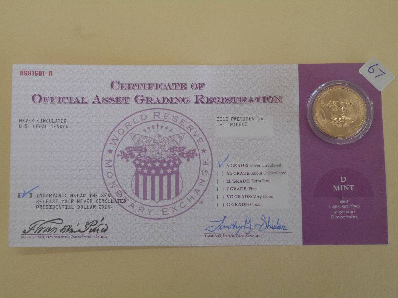 2010 Pierce Presidential Dollar Coi...