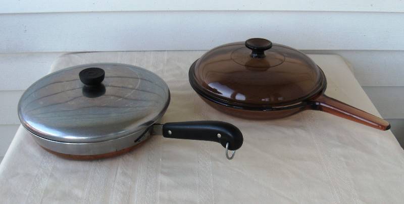 Vintage Revere Ware Copper Bottom 7 Inch Skillet With Lid, Process
