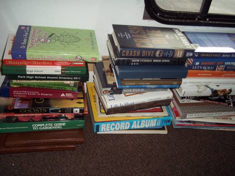 Large group of books