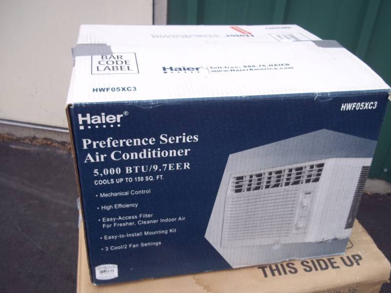 5,000 BTU air conditioner in box